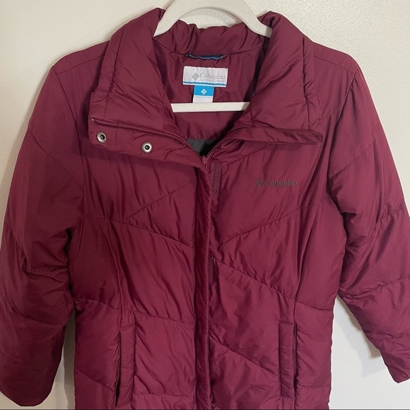 Columbia Eggplant Purple Snow Eclipse Mid Jacket Winter Fall Coat Size M - Picture 4 of 7